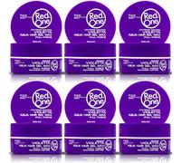RedOne Cera para peinar el cabello Violetta 6 x 150 ml | Fijación fuerte | Cera de gel para el cabello | Ultra Hold | Aroma a lavanda | Cera para el cabello para hombres y mujeres | Máximo control