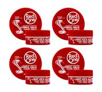 RedOne Cobra Aqua Hair Wax Full Force Pack de 4 x 150 ml | Cera Capilar de Máxima Fijación | Acabado Natural | Máximo Control | Total 600 ml