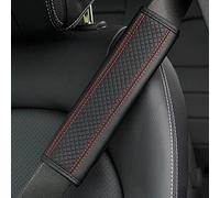 REDOVO Almohadillas Cinturón Seguridad para Renault Arkana Espace Scenic Twingo Correa Hombro Coche Transpirables Comodidad Seat Belt Padding Interior Accesorios,Black and Red Style