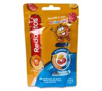 Bayer Gominolas Redoxon Redoxitos Extra Defensas - Vitamina C, D y Zinc - Naranja/Fresa 25 uds