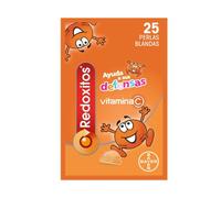 Vitamina C Redoxitos para Niños Ayuda a Mejorar sus Defensas Inmunitarias y la Absorción de Hierro, 25 Perlas Blandas