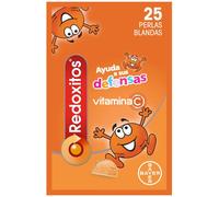 Vitamina C Redoxitos para Niños Ayuda a Mejorar sus Defensas Inmunitarias y la Absorción de Hierro, 25 Perlas Blandas