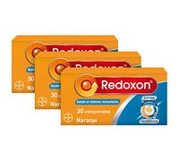 REDOXON Vitamina C Extra Defensas Complemento Alimenticio con Vitamina D y Zinc, Ayuda al Sistema Inmunitario, Sabor Naranja, 90 Comprimidos Efervescentes