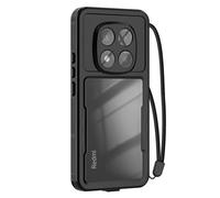 Redpepper Funda impermeable para Redmi Note 14 Pro 5G IP68 con correa para la muñeca incluida