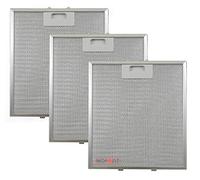 REDPOINT® Kit de 3 filtros de aluminio antigrasa para campanas 267 x 305 x 9 mm