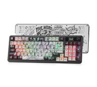 Redragon K719 PRO - Teclado inalámbrico para juegos con pantalla Hype y perilla, teclado mecánico de 95 teclas, pantalla de información TFT de fácil control de 1.14 pulgadas, amortiguación de ruido de