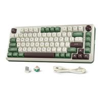 Redragon 75％ Mechanical Keyboard, Gasket Mounted Wireless RGB Gaming Keyboard with Volume Knob, MDA-Profile, Pre-Lubed Linear Switches,81 Keys Tri-Mode Hot Swappable Keyboard for Pc/Tablet/Xbox/Ps4/5