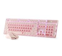 Redragon BS8531 Combo Teclado Ratón Inalámbrico 4000 dpi Rosa