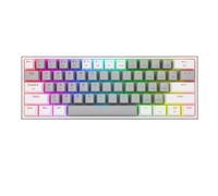 Redragon - Fizz Pro Teclado Mecanico Gaming Inalámbrico RGB Español Latino Blanco/Gris