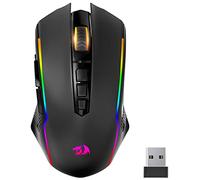 Redragon Gaming Mouse Wireless, Rechargeable PC Gaming Mice with 8000 dpi, RGB Backlit Programmable Ergonomic Wireless Gaming Mouse with Fire Button, 70Hrs for Windows, Mac Gamer,Black