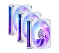 Redragon GC-F012 - Ventilador para caja (ARGB, 3 unidades, aspas estándar), color blanco