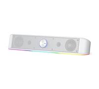 Redragon GS560 - Barra de sonido RGB de 2.0 canales, altavoz para ordenador, iluminación dinámica, sincronización de audio y luz, retroiluminación táctil con botón de volumen