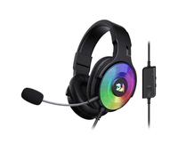 Redragon H350 RGB con cable dinámico RGB retroiluminación dinámica RGB auriculares para juegos 50MM conductores auriculares supraaurales Negro