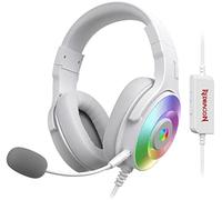 Redragon h350w-rgb pandora white, auricular 7.1 iluminación rgb