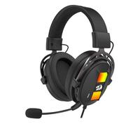Redragon H375 Auriculares de Diadema RGB para Videojuegos - Conexión USB, Color Negro - Sonido Inmersivo, Cómodos y Livianos - Ideal para PC - Diseño Ergonómico y Aislante