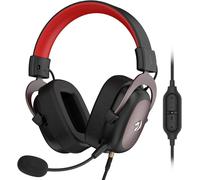 Redragon H510 Zeus Auriculares para juegos con cable - Sonido envolvente 7.1 - Almohadillas para los oídos de espuma viscoelástica - Controladores de 53 mm Micrófono desmontable Negro