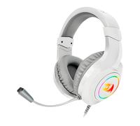 Redragon - hylas auricular gaming rgb 3.5mm micrófono blanco