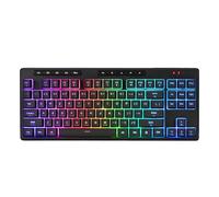 Redragon K516 PRO Shiva TKL RGB Teclado inalámbrico de membrana para juegos, teclado de 98 teclas de tacto mecánico con interruptor lineal suave, teclas macro y multimedia integradas, retroiluminación