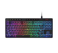 Redragon K516 Shiva TKL Teclado para Juegos de Membrana RGB con Cable, Teclado de 87 Teclas de Tacto mecánico con Interruptor Lineal Suave, Teclas Macro y Multimedia dedicadas, US Layout