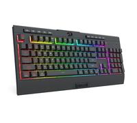 Redragon K525 Pro RGB Teclado inalámbrico de Membrana para Juegos, 3 Modos, Teclas Multimedia, Interruptor Lineal de sensación mecánica, 4 Teclas Macro, Control Multimedia, US Layout