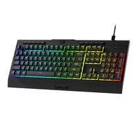 Redragon K525 RGB Backlit Membrane Gaming Keyboard with Multimedia Keys, Linear Mechanical-Feel Switch, 4 Extra On-Board Macro Keys, Dedicated Media Control, Detachable Wrist Rest, US Layout