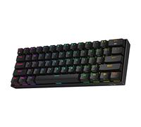 Redragon K530 Draconic 60% Clavier mécanique Sans Fil RVB Compact, 61 Touches TKL conçu 5.0 BT Gaming Keyboard (Noir-Interrupteur Marron), US Layout