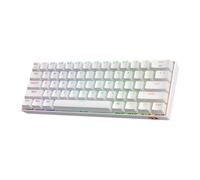 Redragon K530 Pro Draconic 61 teclas 60% inalámbrico RGB 100% Teclado mecánico con enchufe intercambiable en caliente Bluetooth/2,4 Ghz/con cable de 3 modos Negro