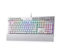 Redragon Teclado K550 RGB para Juegos, 104 Teclas + 12 Teclas Macro G, Teclado mecánico con Cable con Enchufe de Intercambio en Caliente, Interruptor Morado con Clic Personalizado, USB, US Layout