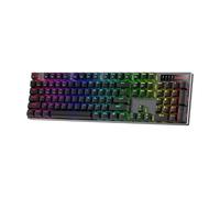 Redragon K556 PRO teclado inalámbrico RGB mejorado para juegos BT/2,4 Ghz trimododo mecánico intercambiable en caliente lineal silencioso interruptor rojo Negro
