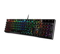Redragon K556 RGB LED Teclado mecánico para Juegos con Cable retroiluminado, Base de Aluminio, 104 Teclas estándar, us Layout