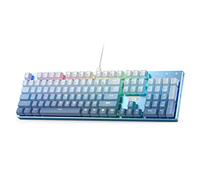 Redragon K556 SE RGB LED retroiluminado con Cable Teclado mecánico para Juegos, Base de Aluminio, Enchufe Mejorado de 104 Teclas, Interruptor Rojo Lineal de Intercambio en Caliente, US Layout