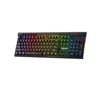 Redragon K580 PRO Teclado inalámbrico RGB para juegos, teclado mecánico de 3 modos y 104 teclas, enchufe de intercambio en caliente, interruptor rojo lineal Negro