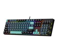 Redragon K582 SE Teclado Gaming RGB con Cable Mecánico 104 Teclas US Layout | Hot Swap Enchufe Mejorado Kit Amortiguación Ruido Teclas PBT Color Mixto Conexión Estable