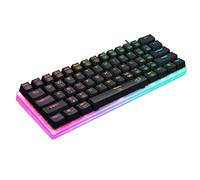 Redragon K605 Alien Giant - Teclado mecánico para Juegos, 61 Teclas súper Grandes e Interruptor Azul Outemu, retroiluminación LED RGB ergonómica, con Cable Tipo C, tecla Completa, sin conflictos,