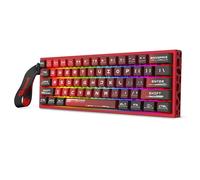 Redragon K617 Teclado para Juegos RGB con Cable 60%, Teclado mecánico Compacto 61 Teclas, Interruptor Rojo Lineal, Soporte de Controladores Pro