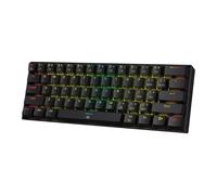 Redragon K630 Dragonborn Teclado para juegos RGB con cable 60% intercambiable en caliente, teclado mecánico compacto de 61 teclas Blanco