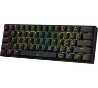 Redragon K630 Dragonborn - Teclado para Juegos RGB con Cable 60%, Teclado mecánico Compacto de 61 Teclas con Interruptor marrón, Soporte para Controlador Profesional, Color Negro, US Layout