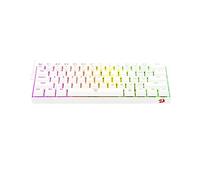 Redragon K630 Dragonborn Blanco - Teclado Mecánico Gaming 60% - Compacto - 61 Teclas - Teclado Gamer TKL para Juegos - Interruptores Marrones - Iluminación RGB