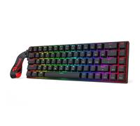 Redragon K631 HE - Teclado para juegos RGB de disparo rápido, teclado mecánico con cable de 68 teclas con accionamiento hiperrápido, interruptor magnético de sondeo 8K efecto Hall, punto de