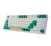 Redragon K643WGC 90% teclado mecánico para juegos, retroiluminación RGB y macro personalizable con almohadilla de números, 94 teclas intercambiables en caliente USB-C cableado/Bluetooth/2.4G teclado