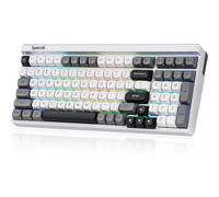 Redragon K656 PRO Teclado mecánico inalámbrico RGB de 3 modos para juegos intercambiable en caliente de 100 teclas, 3 capas de amortiguación de ruido