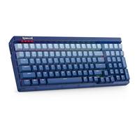 Redragon K656 Pro Teclado para Juegos de 3 Modos, Tablero translúcido de Teclado de 100 Teclas, Enchufe Intercambiable en Caliente, Espuma Absorbente de Sonido e Interruptor táctil, US Layout