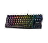 Redragon K660 (K556 TKL) Teclado RGB para Juegos con Cable, 80% Teclado mecánico con 87 Teclas y Base de Aluminio, Interruptor Rojo Lineal silencioso y de Intercambio en Caliente Mejorado, US Layout