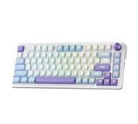 Redragon K673 MAX Clavier de jeu RVB Sans Fil Gasket 75%, 3 Modes, 81 Touches, Clavier PBT Compact Avec échange à Chaud, contrôle de Bouton dédié et atténuation du Bruit à 5 couches, interrupteur