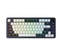 Redragon K673 PRO 75% Teclado para juegos RGB con junta inalámbrica, teclado mecánico compacto de 3 modos y 81 teclas, interruptor rojo intercambiable en caliente Negro