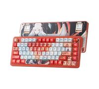 Redragon K673 Pro SE 75% 81 Teclas inalámbrico Gasket RGB Gaming Keyboard Teclado mecánico de 3 Modos Anime con Base Intercambiable en Caliente, 5 Capas de amortiguación de Ruido, US Layout