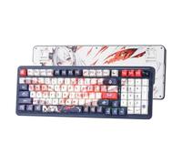 Redragon K686 Pro Teclado Mecánico Anime 3 Modos RGB 98 Teclas Gasket | Hot Swap Control Perilla Giratoria Dedicado Diseño Ergonómico US Layout