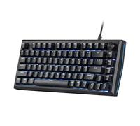Redragon K687 - Teclado mecánico para juegos con junta CNC con cable, 81 teclas con placa de aluminio CNC de alta calidad, perilla de fácil control, amortiguación de ruido de 5 capas, interruptor