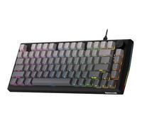 Redragon K687 HE Teclado para Juegos con Junta con Cable, 81 Teclas, mecánico de Disparo rápido, Interruptor magnético de Efecto Hall, Tablero de Aluminio CNC, Perilla fácil, US Layout