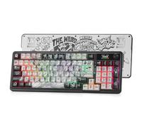Redragon K719 PRO - Teclado inalámbrico para juegos con pantalla Hype y perilla, teclado mecánico de 95 teclas, pantalla de información TFT de fácil control de 1.14 pulgadas, amortiguación de ruido de